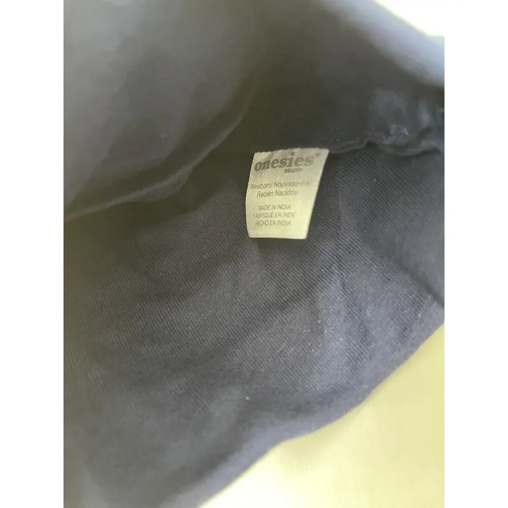 Newborn 0-6M Baby Beanie Light Blue Navy Blue Hat Clothes Brand New With Tags